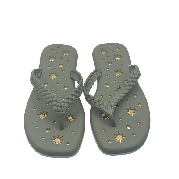 ROSY Green Galaxy Braided Flip-Flop - Women - Picture 3 of 6